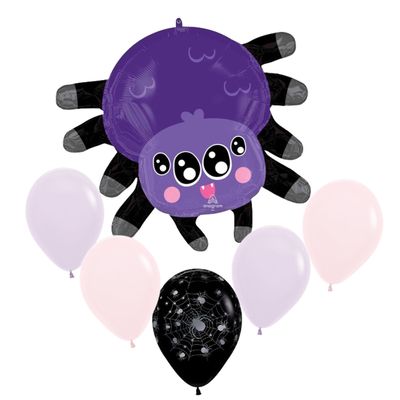🕷️ Watchful Eyes Spider Jumbo Balloon Bouquet (Helium Inflated) ✨
