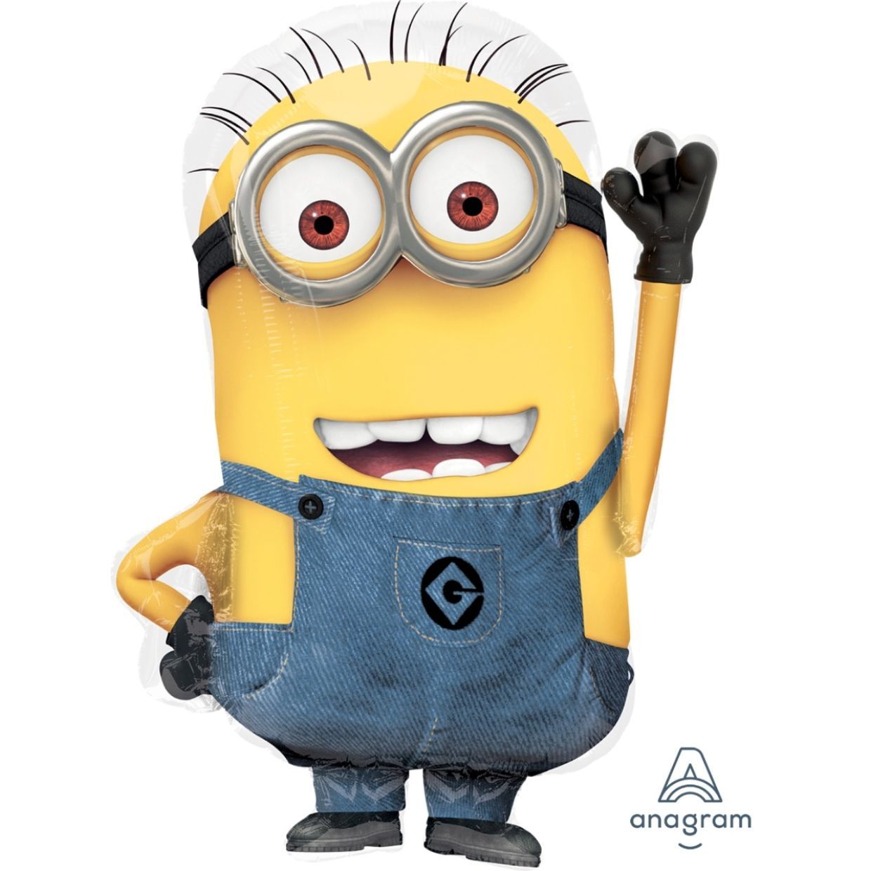 🍌 Giant Waving Minion Shape Foil Balloon (Helium Inflated) ✨