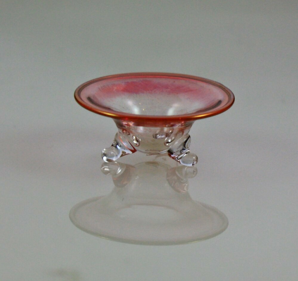 3 Legged Cranberry Bowl