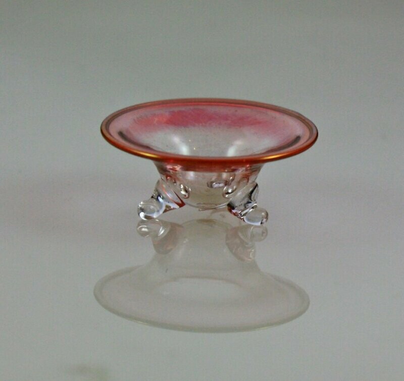 3 Legged Cranberry Bowl