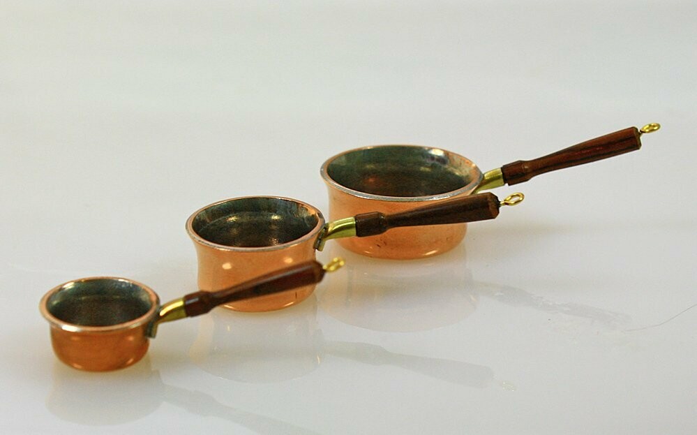 3 Saucepans with Rosewood Handles