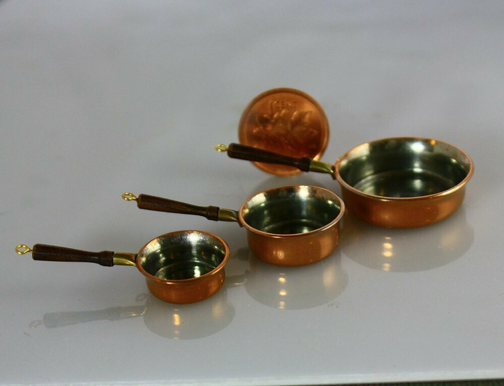 3 Saute Pans with Rosewood Handles