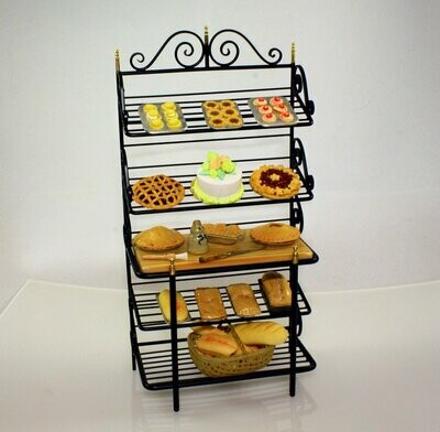 Bread Baker's Rack ( Butcher Block top)