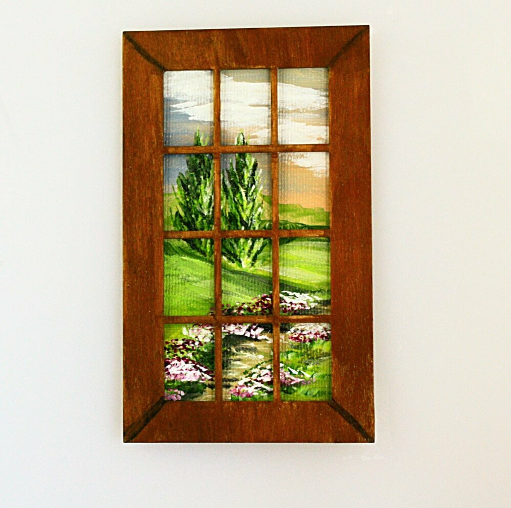 Landscape through French Door