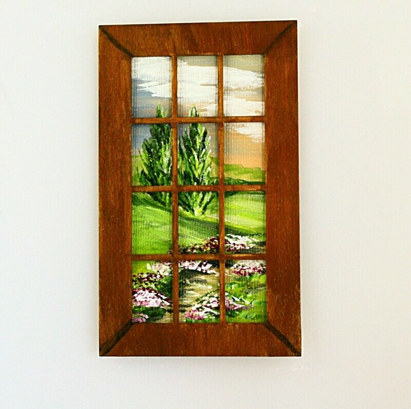 Landscape through French Door