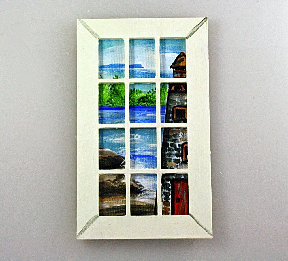 Lighthouse Scene for French Door