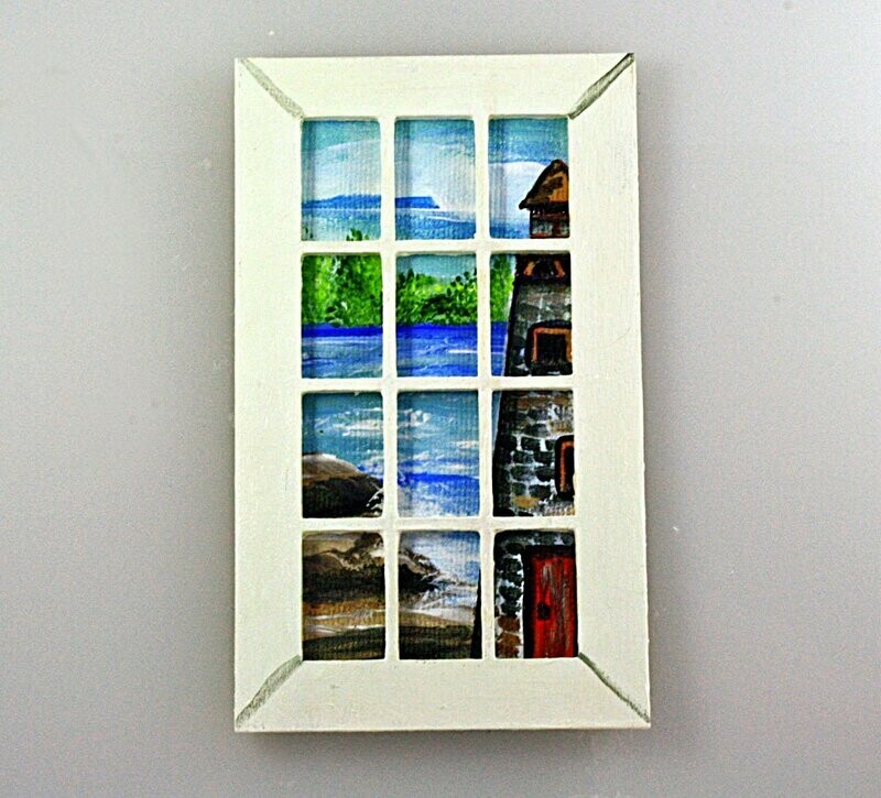 Lighthouse Scene for French Door