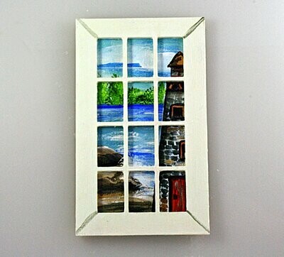 Lighthouse Scene for French Door