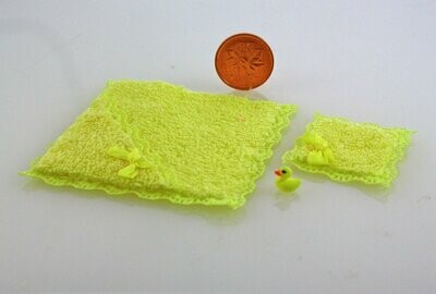 Towel, Washcloth & Duckie - Yellow