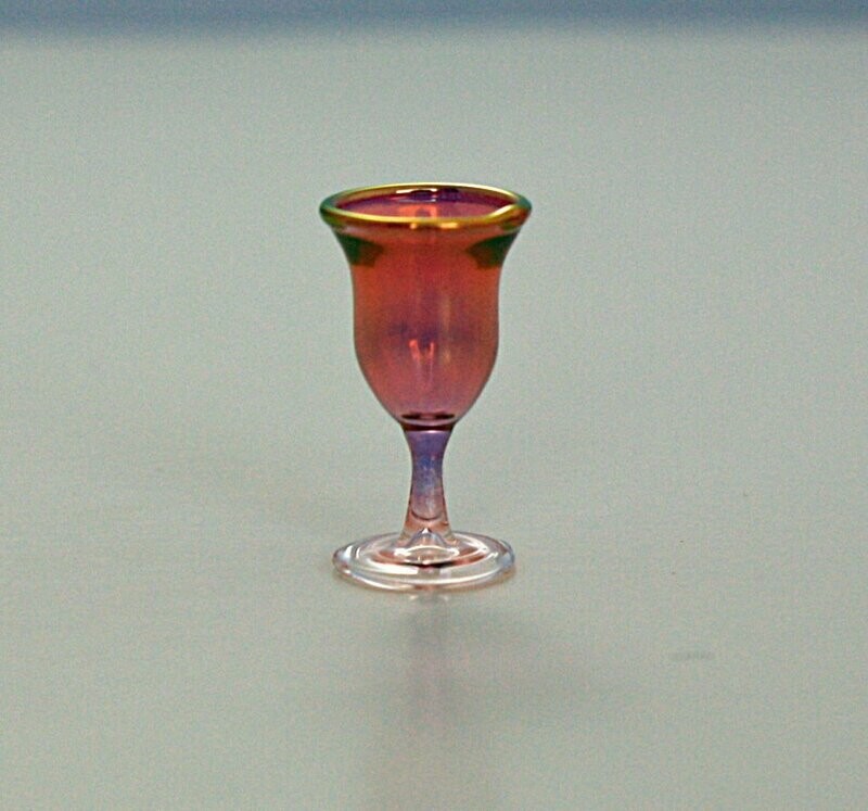 Wine Glass ( Cranberry)
