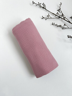 Муслиновая пеленка Пыльно розовая 