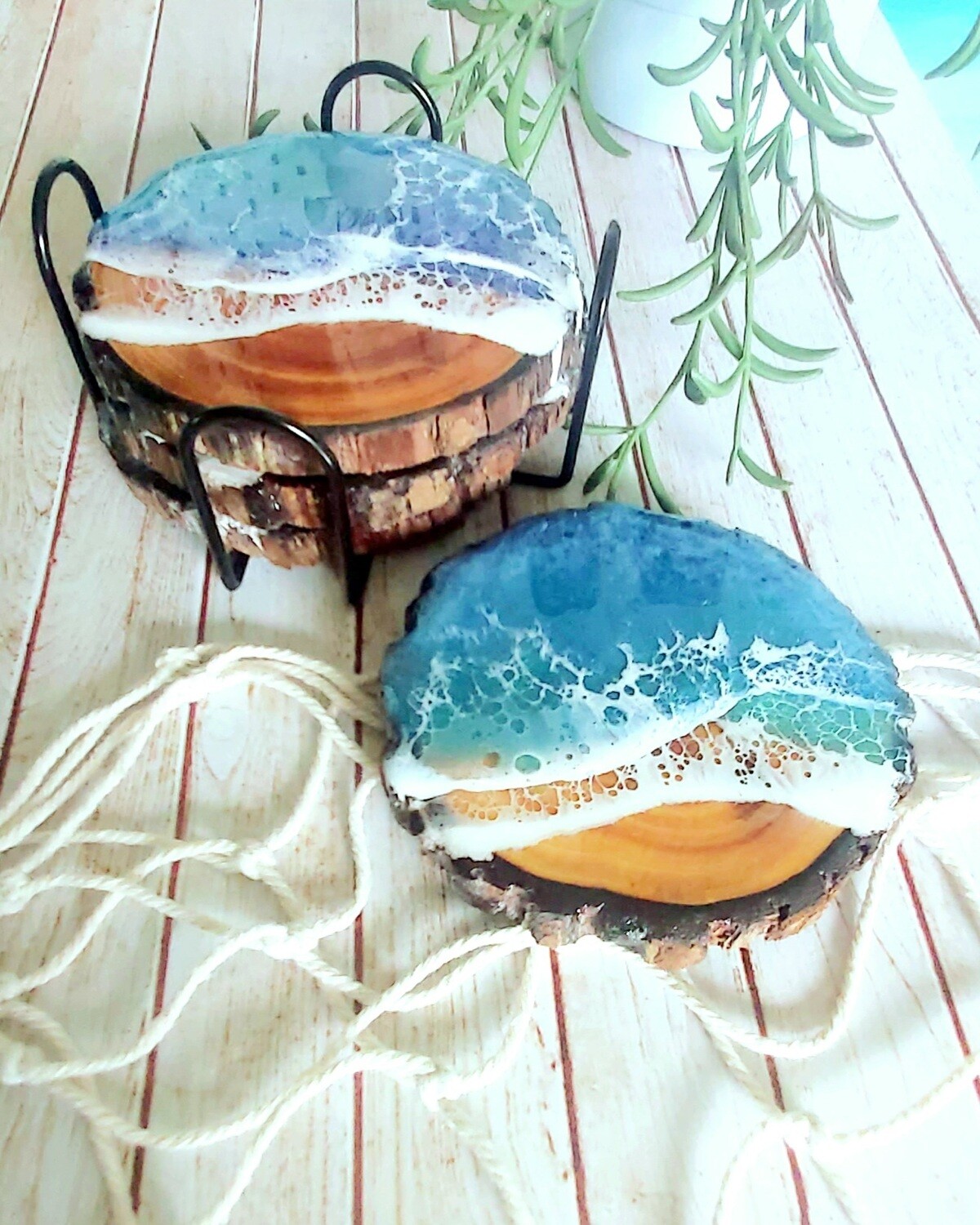 Set of 4 Wooden Coasters