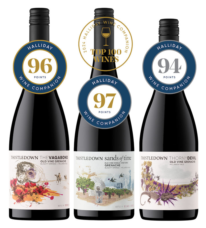 HALLIDAY TOP 100 WINERIES Grenache 3pack (Free Shipping)