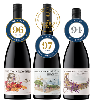 HALLIDAY TOP 100 WINERIES Grenache 3pack (Free Shipping)