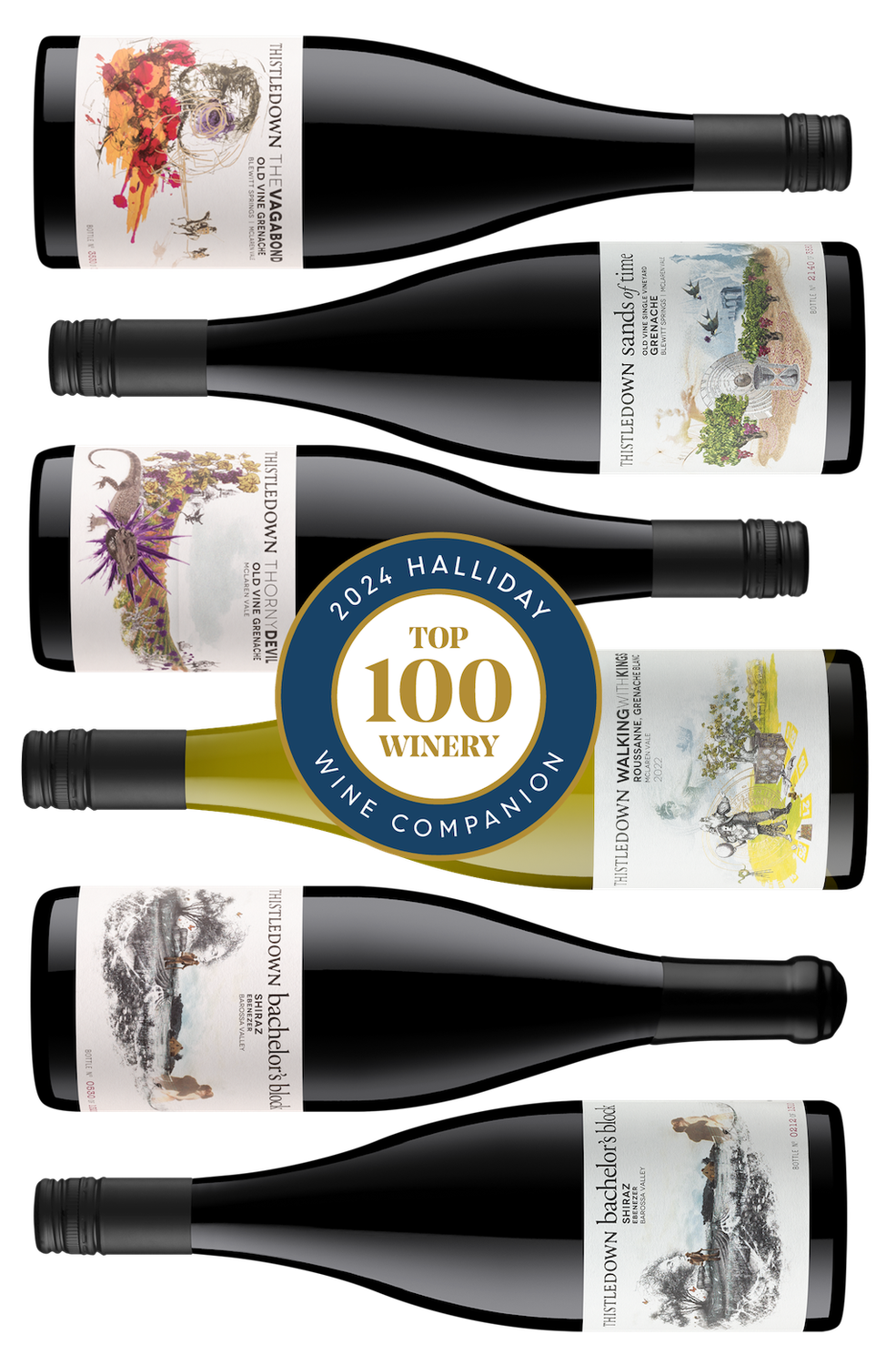 HALLIDAY TOP 100 WINERIES 6pack (Free Shipping)