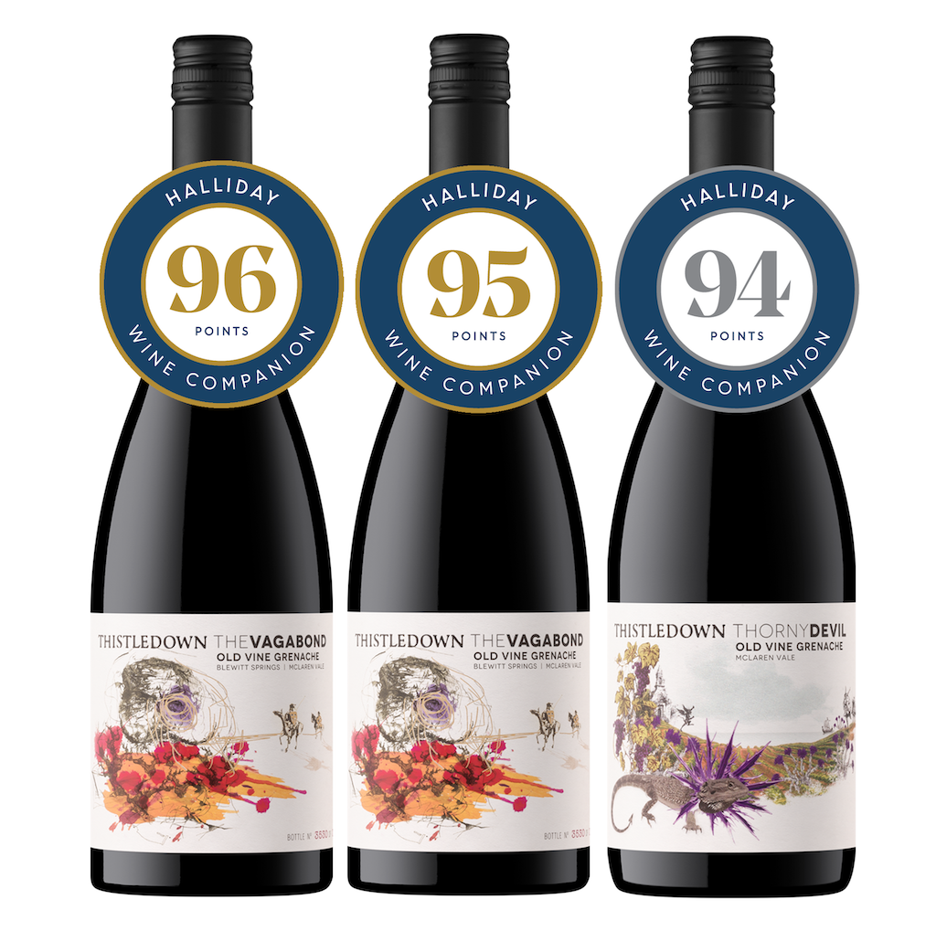HALLIDAY TOP RATED MCLAREN VALE GRENACHE 3pack (Free Shipping)
