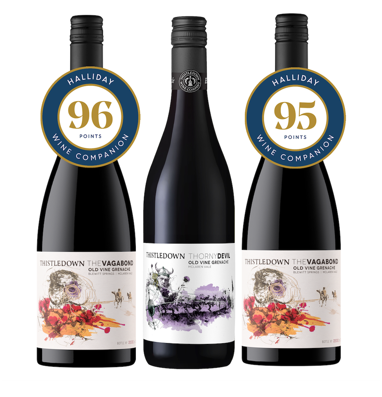 HALLIDAY TOP RATED MCLAREN VALE GRENACHE 3pack (Free Shipping)