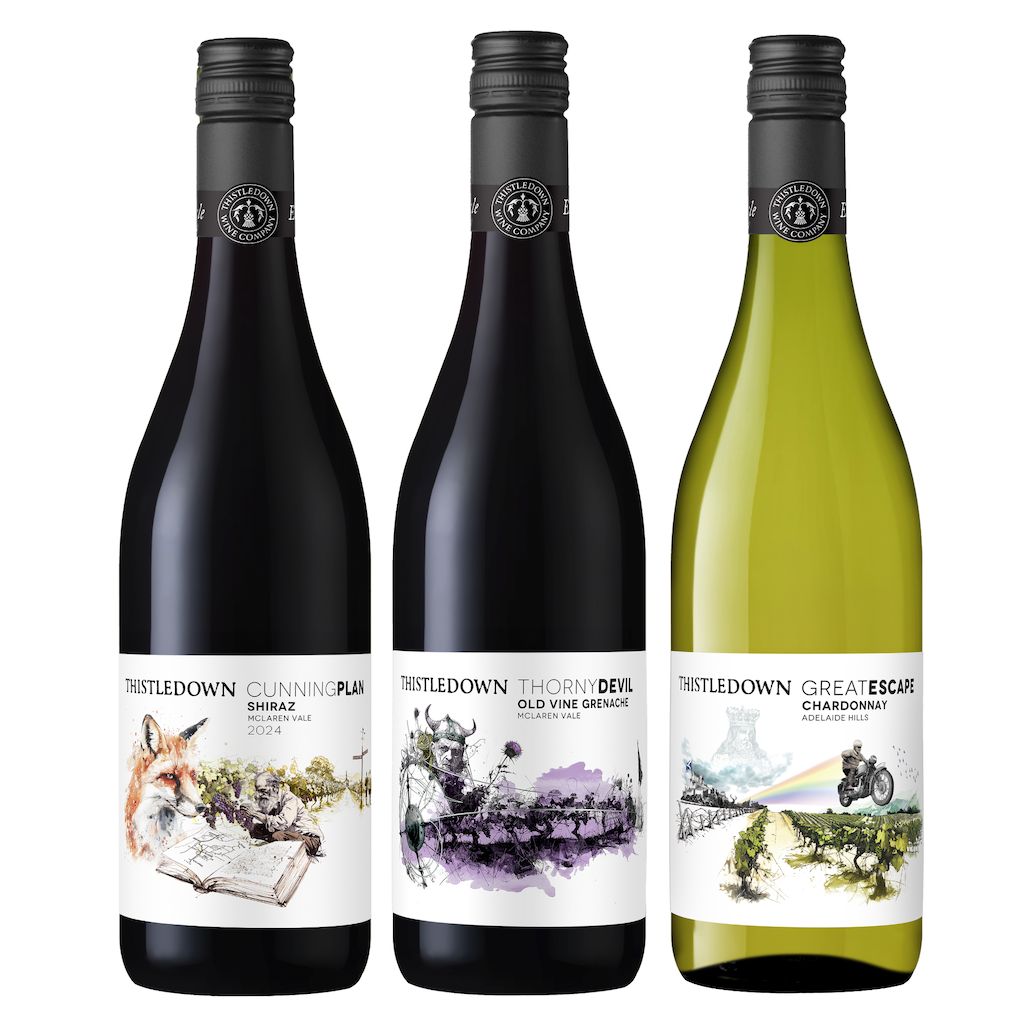 NEW LABELS SHIRAZ GRENACHE CHARDONNAY 3pack (Free Shipping)