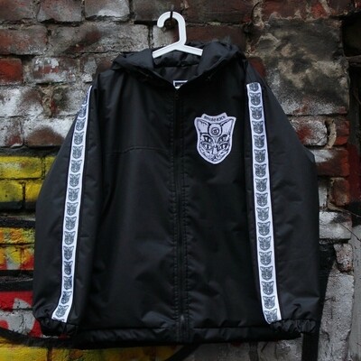 Летняя Куртка BF - Black Young Rich strip Oversize Jacket