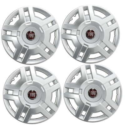 4x COPRIMOZZO ARGENTO 15 POLLICI DUCATO (250 290) FIAT ORIGINALE 1358879080