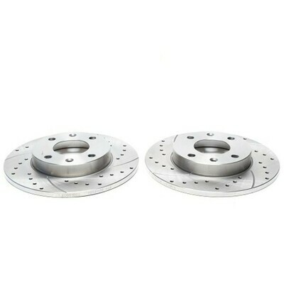 2X Dischi Sportivi Anteriori 247x10mm Citroen C15 / Saxo / Visa / ZX / Peugeot 106 I / II / 205 I / II / 306 / 309 I / II / 405 II
