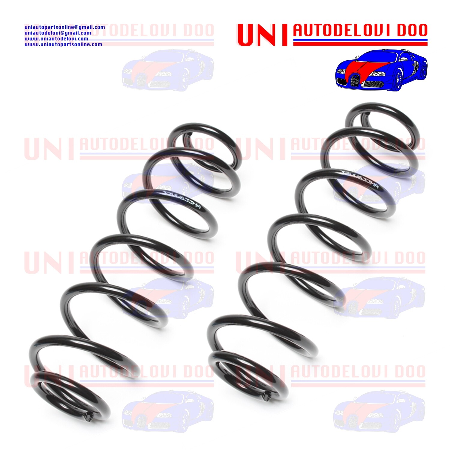 2 Molle Posteriori Rinforzate / Normali Audi A3 (8L1) / VW Golf IV (1J1)
