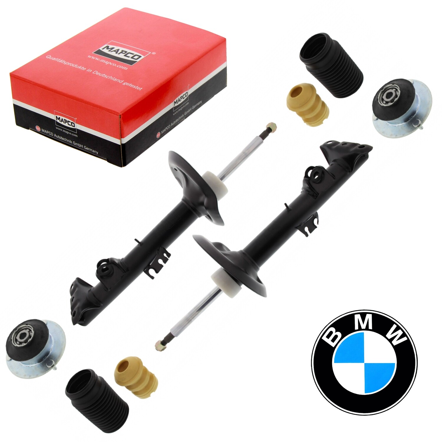 Kit 2 Ammortizzatori Posteriori + Protezioni Per BMW Serie 3 E46 - Compatibile Con Tutte Le Versioni (berlina, Coupé, Cabrio, Touring)