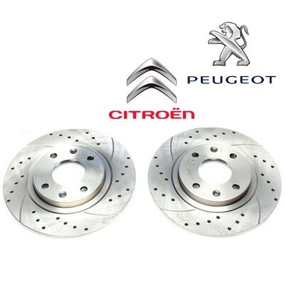 2X Dischi Sportivi Anteriori 266x10mm Citroën BX / BX Break / Peugeot 305 / 305 Break / 405 I+II / 405 I+II Break