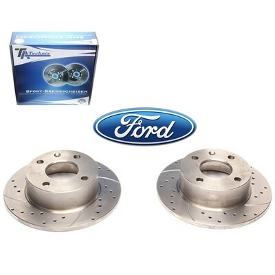 2X Dischi Sportivi Anteriori TA 239x10mm Ford Escort III+ IV / Escort Express / Orion