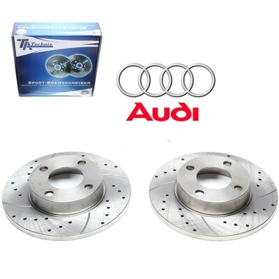 2X Dischi Sportivi Anteriori TA 256x13mm Audi 80 / 90 / 100