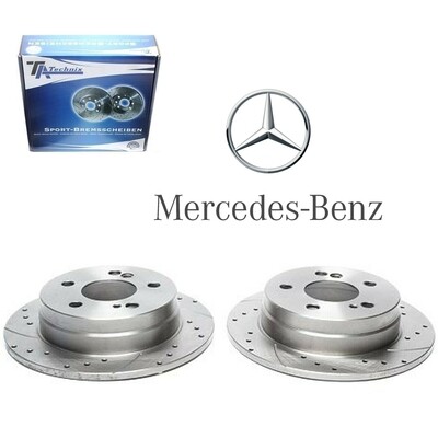 2X Dischi Sportivi Posteriori TA 258x9mm Mercedes-Benz 190 / E-Klasse
