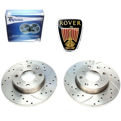 2X Dischi Sportivi Anteriori TA 238,3x13,4mm Rover 200 Hatchback / 400 / Cabriolet