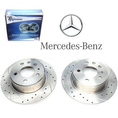 2X Dischi Sportivi Posteriori TA 279x10mm Mercedes-Benz W114 / W115 / W123 / C123/ S123 / W111 / W108/ W109 / W116 / W107 / W126