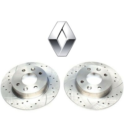 2X Dischi Sportivi Anteriori 238x8,2mm Renault Rapid Kasten / Twingo I / Super 5