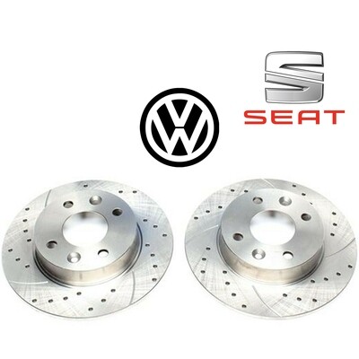 2X Dischi Sportivi Anteriori 256x13mm Seat Inca / Toledo I / VW Golf III / IV / Passat