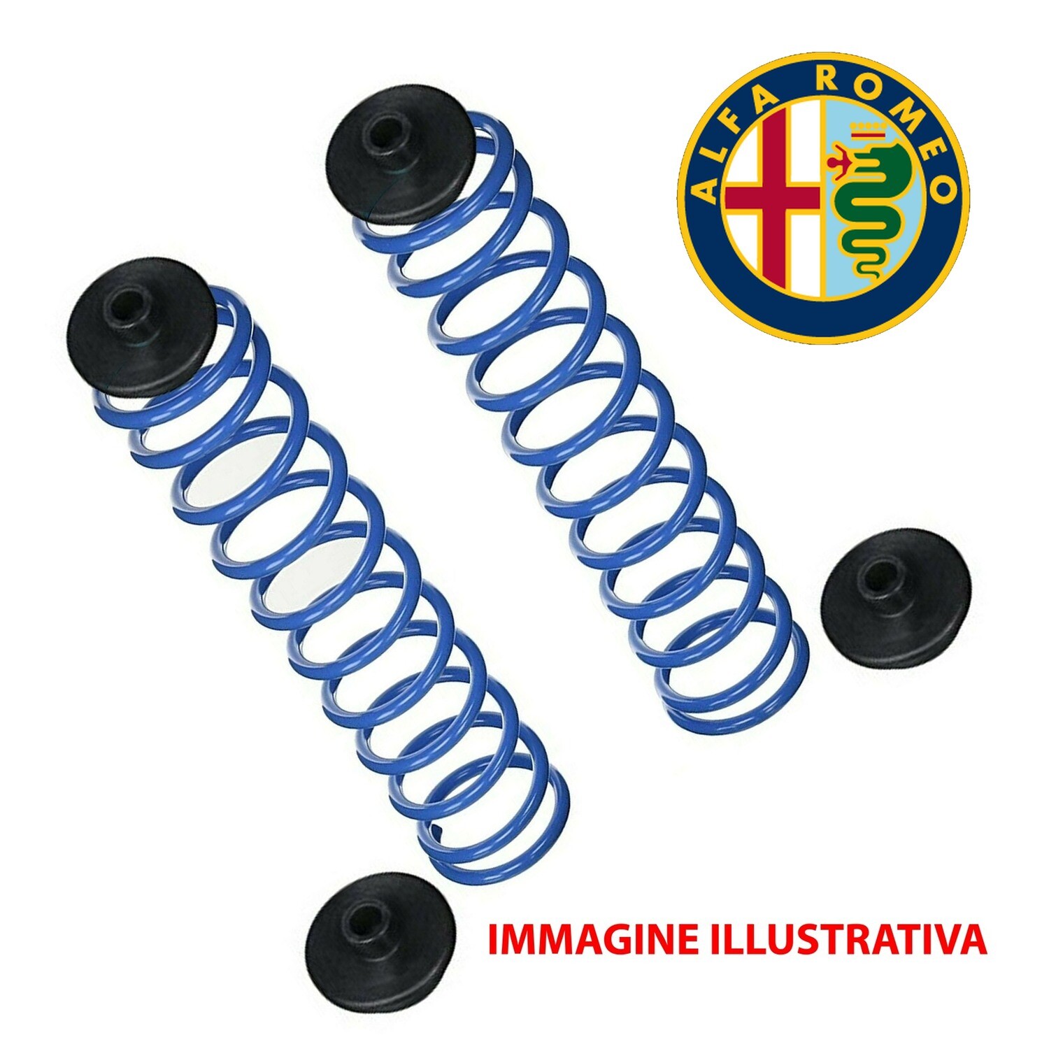 Kit 2 Molle Posteriori Rinforzate Aggiuntive da carico per ALFA 33 4X4