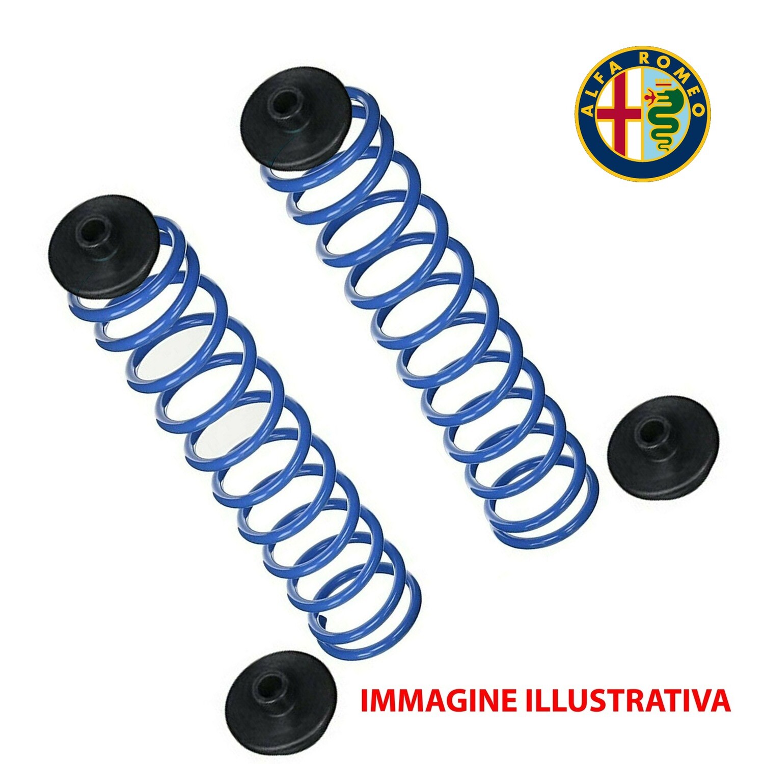 Kit 2 Molle Posteriori Rinforzate Aggiuntive da carico ALFA ROMEO 166