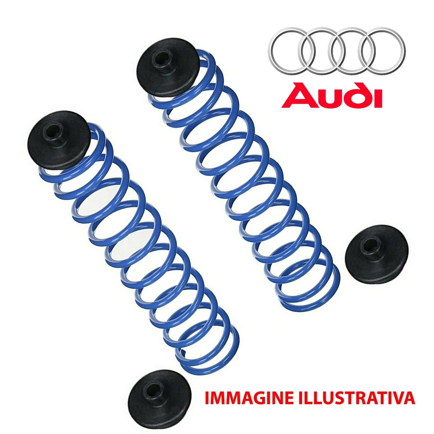Kit 2 Molle Posteriori Rinforzate Aggiuntive da carico AUDI 100