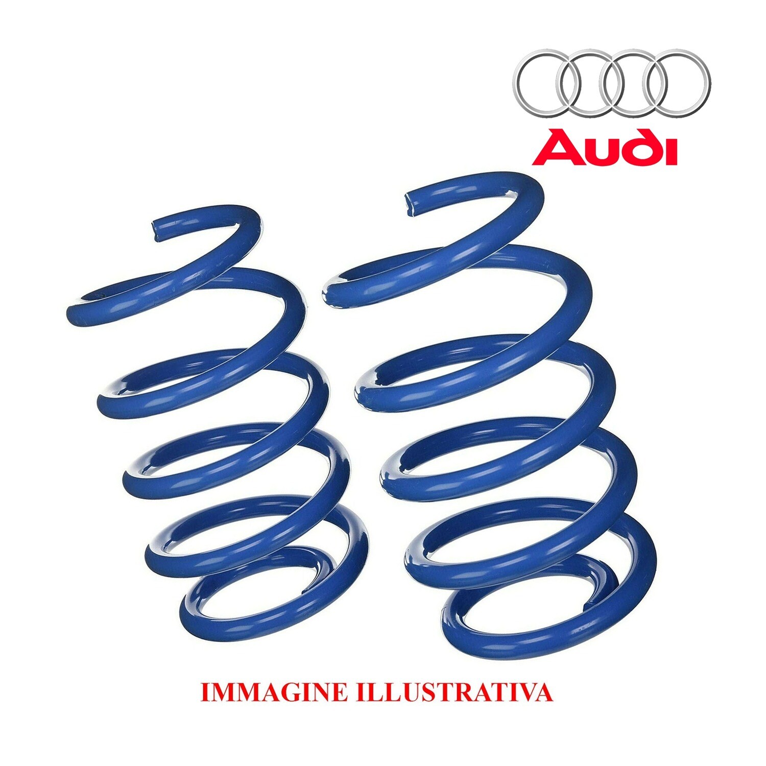 Kit 2 Molle Posteriori Rinforzate Sostitutive da carico AUDI 80 B4
