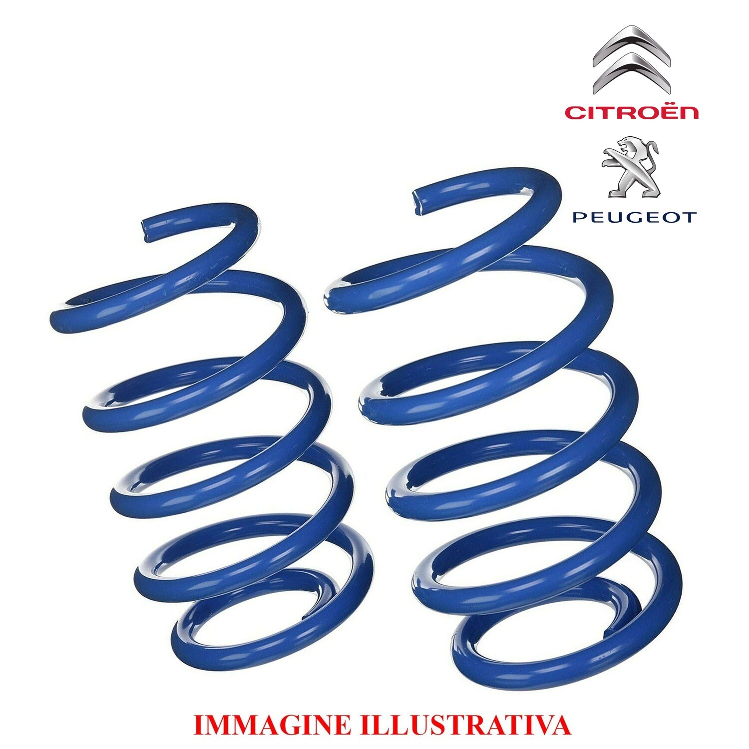 Kit 2 Molle Posteriori Rinforzate Sostitutive da carico CITROEN C4 - PEUGEOT 307 3
