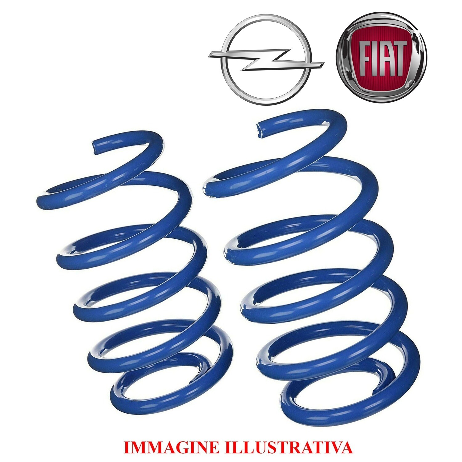 Kit 2 Molle Anteriori Sostitutive Rinforzate da carico FIAT DOBLO 263 - OPEL COMBO D