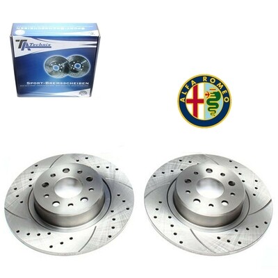 2X Dischi Sportivi Posteriori TA 276X10mm Alfa Romeo 147 / 156 / 156 Sportwagon / GT