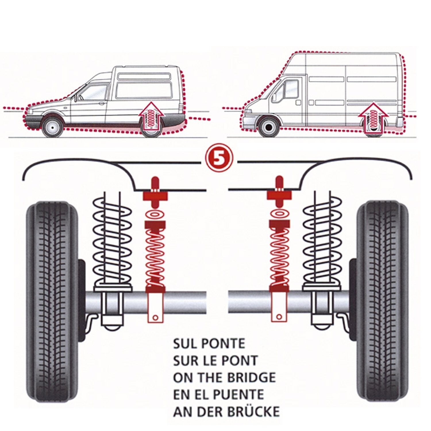 Kit Molle da Carico Posteriori Rinforzate GPL/METANO Alfa Romeo 33 tipo 905-907A / ALFASUD tipo 901-904-902A