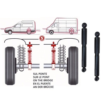 Kit Molle da Carico Posteriori Rinforzate con Ammortizzatori GPL/METANO Alfa Romeo 33 4x4 905 - 907A
