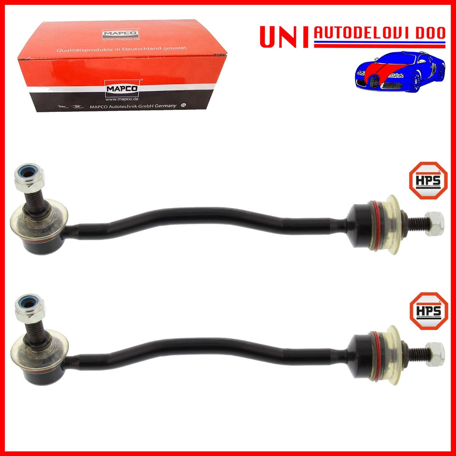 2 Biellette Anteriori Rinforzate Asta Puntone, Stabilizzatore FORD SCORPIO I Turnier II Turnier