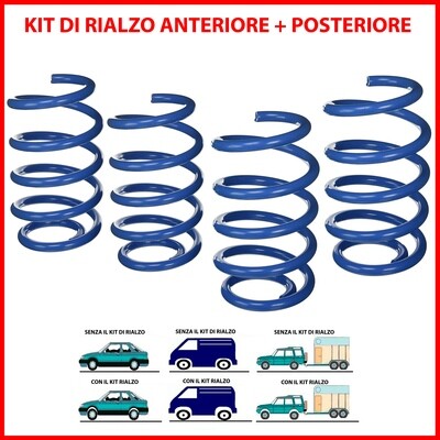 Kit di Rialzo Chevrolet Dacia Fiat Ford Nissan Suzuki