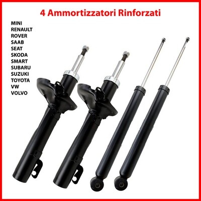 4 Ammortizzatori Mini Renault Rover Saab Seat Skoda Smart Subaru Suzuki Toyota VW Volvo