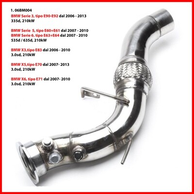 Downpipe in acciaio BMW F20 F21 F30 F90