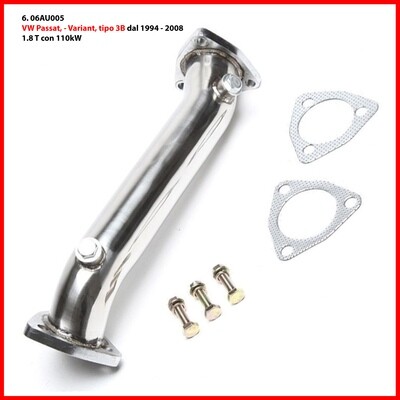 Downpipe in acciaio VW Golf VI Jetta Caddy Scirocco