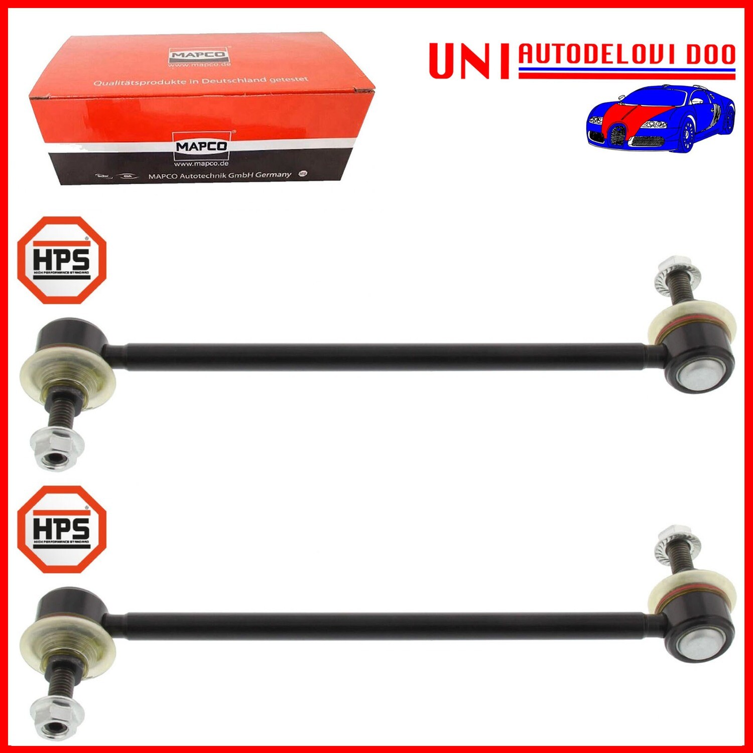 2 Biellette Anteriori Rinforzate Asta Puntone, Stabilizzatore RENAULT FLUENCE